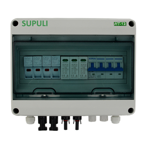 Impermeable IP65 Exterior 2 Entrada 1 Salida DC Breaker 1000V PV Solar Surge Lightning Protection DC Combiner Box - Product Image 2