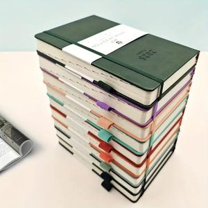 Cuaderno creativo de tapa dura de cuero Pu de tamaño A5 personalizable colorido cubierta de Bloc de notas impermeable con logotipo personalizado - Product Image 6