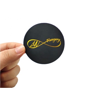 小批量定制小圆模切贴纸印刷化妆品口红管标签带烫金包装 - Product Image 2