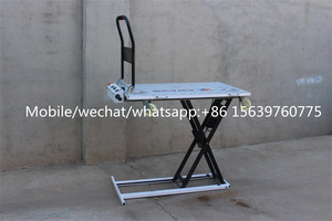 Portable Electric Hydraulic <strong>Lifting</strong> Flatbed Handcart Scissor Type Simrek Truck for On-board Handling, <strong>Loading</strong> <strong>and</strong> <strong>Unloading</strong> - Product Image 2