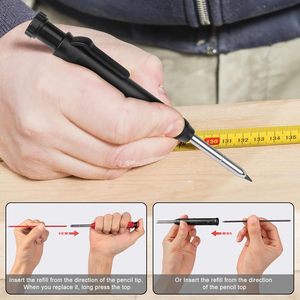 Katı marangoz kalem seti DIY ağaç İşleme mekanik kalem için mühendislik işaretleme projeleri için 3 renk dolum OEM/ODM - Product Image 4