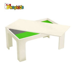 Sesuaikan Mainan Meja Blok Besar Kayu 2 In 1 dengan Penyimpanan W08G298 - Product Image 6
