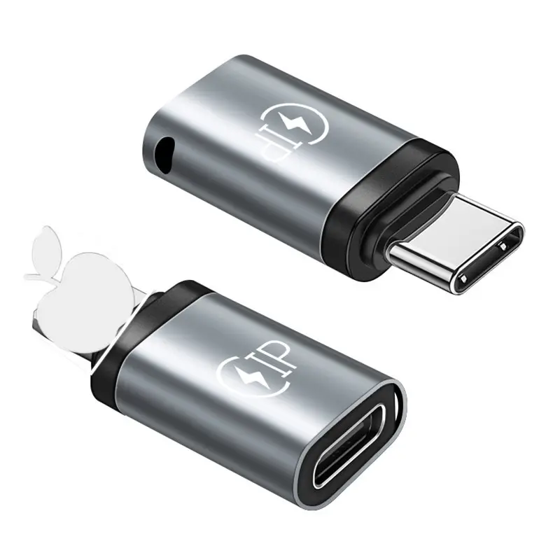 Prezzo all'ingrosso per convertitore adattatore USB tipo C 3.1 femmina a 8 Pin maschio per iPhone iPad iPod