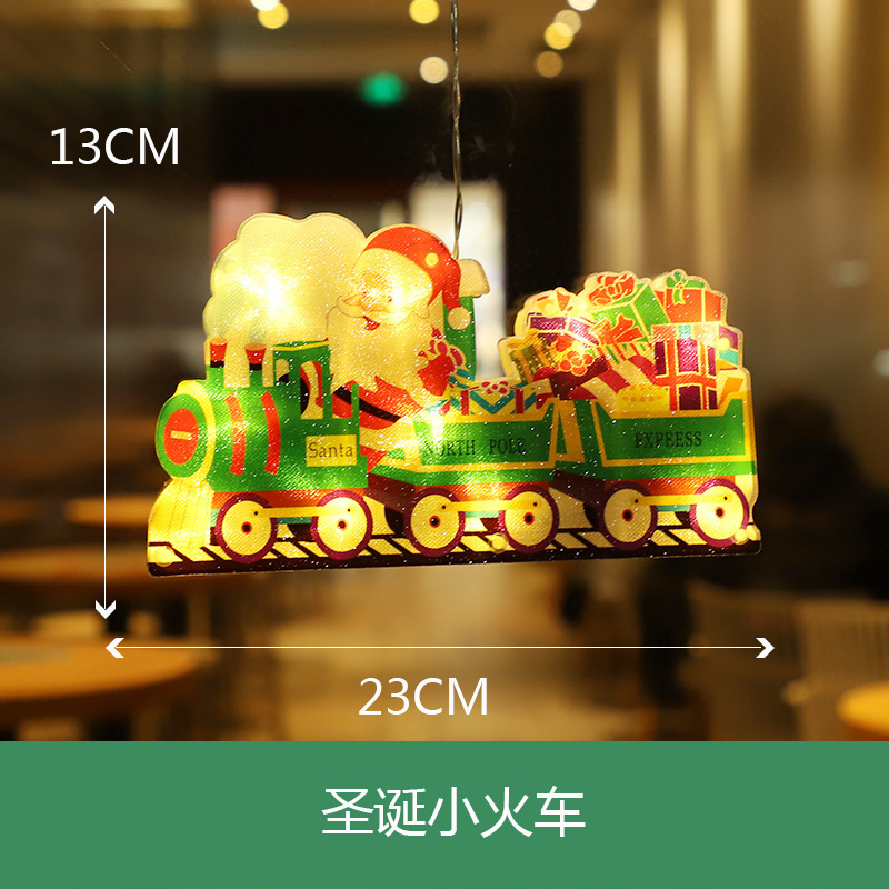 Lumière chaude du petit train de Noël