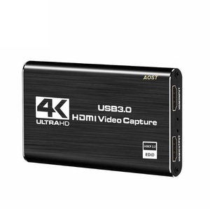 4K HDMI USB 3.0音频视频采集卡，用于游戏流媒体直播视频录制支持PS 4盒摄像机等 - Product Image 1
