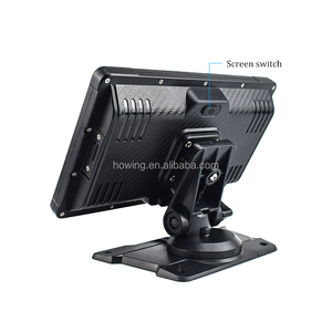 Monitor de coche de pantalla táctil antiestática impermeable IP67 de 7 pulgadas-HD alto brillo, entrada CVBS de 2 canales, voltaje amplio de 9-36V para camión - Product Image 6