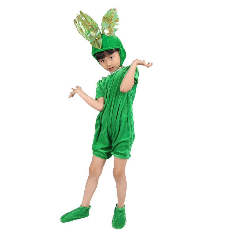 Manches courtes style arbre A en vert