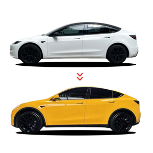 Sanmin PET Crystal Sunflower Yellow Change Changing Paint Protection Vinyl Stickers <strong>Decals</strong> Wraps Films Wrapping Roll - Product Image 1