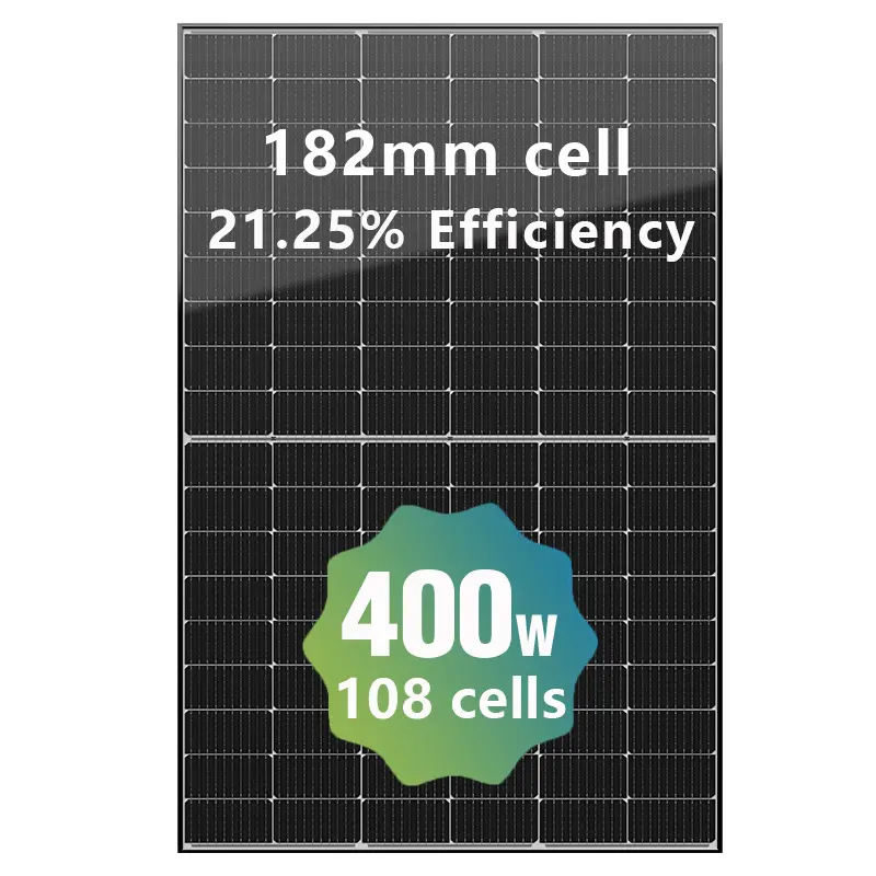 108 תאי PERC מונו פנל סולארי 400W 410W 415W יבוא מסין ישיר pannelli fotovoltaici עבור רשת מהפך
