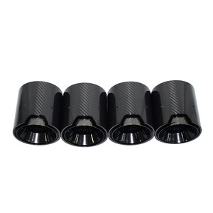 BMW G80 G81 G82 G87 için egzoz İpucu M2 M3 M4 M güç <span class=keywords><strong>4</strong></span> adet yüksek kalite karbon Fiber SS304 susturucu egzoz borusu egzoz borusu