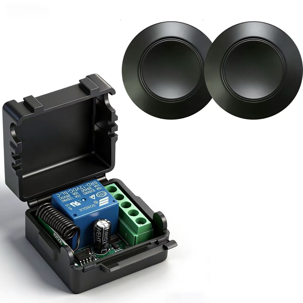 Interruptor de control remoto + 2 piezas circulares