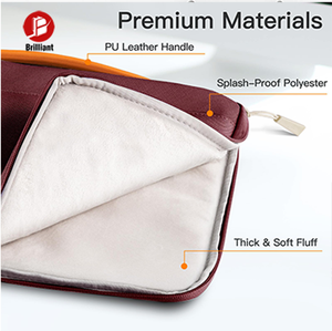 Maletín impermeable para portátil de 13-16 pulgadas con mango portátil, accesorio de bolsillo, bolsa protectora para portátil para MacBook Air/Pro