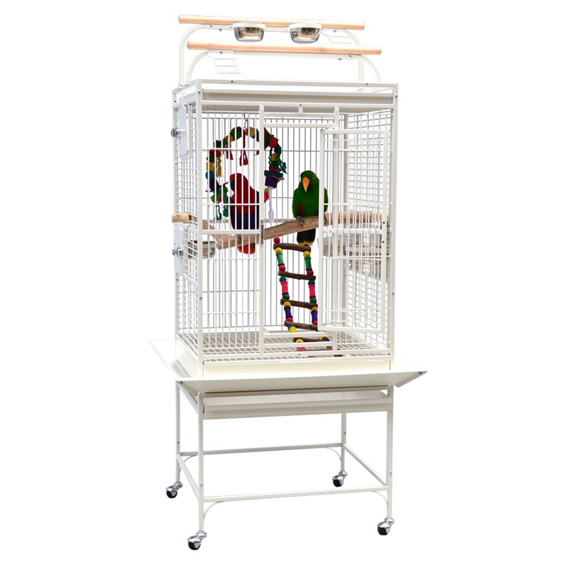 Cages à perroquets blanches