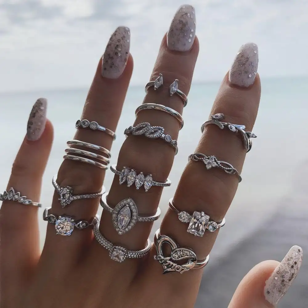 N912089 moda preço anel de diamante para as mulheres Por Atacado