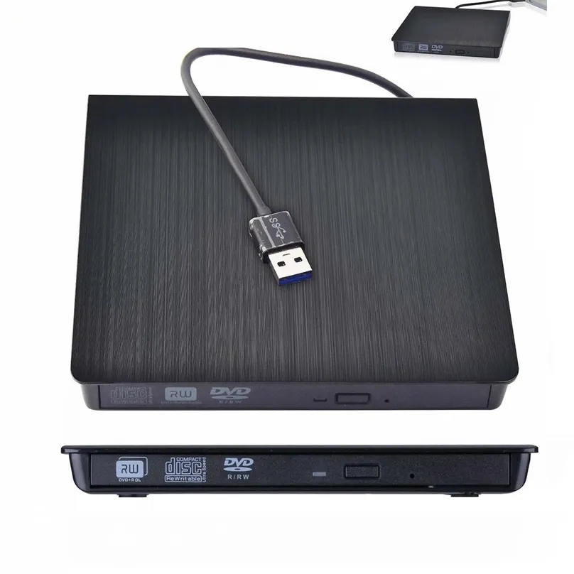 Portable Ultra Mince Externe USB 3.0 DVD RW DVD-RW CD-RW CD Writer Drive Burner Lecteur Lecteur Pour Ordinateur Portable PC