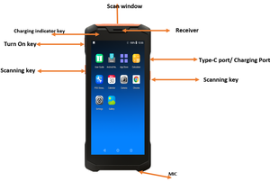 Industrial <strong>PDA</strong> Mobile 5.5 Inch Rugged <strong>PDA</strong> <strong>Android</strong> 11.0 With 2D Barcode <strong>Scanner</strong>/NFC Rfid Reader/ WIFI/ BT/GPS/3GB/32GB - Product Image 5