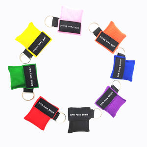 Harga grosir murah gantungan kunci masker <span class=keywords><strong>CPR</strong></span> pelindung wajah cetak Logo pasokan medis darurat dan pelatihan - Product Image 2