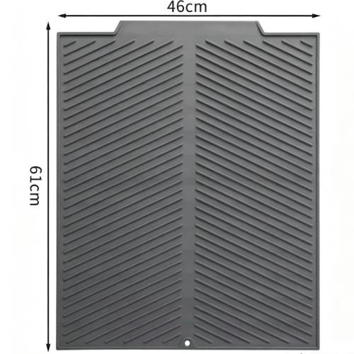 (con agujeros) Almohadilla de drenaje gris claro extra grande de 520 g (bolsa OPP)