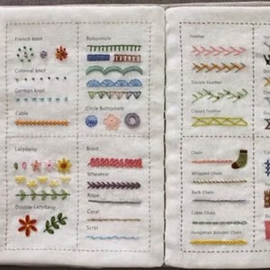 Hot Sale Embroidery Stitch <strong>Book</strong> Tutorial DIY Stitch Sample <strong>Book</strong> Linen Embroidery Lover <strong>Book</strong>