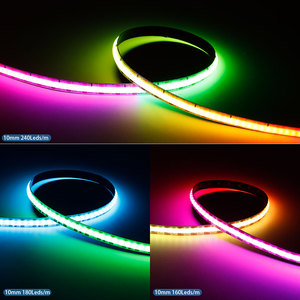 แถบไฟ LED อัจฉริยะแบบ WS2812B แยก WS2812 Rgbic 160/180/240Leds/พิกเซล/M DC5V - Product Image 3