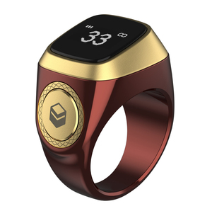 Muslim Iqibla Rotatable Health Counter Smart Ring with Tasbih Beads <strong>Function</strong> Men BT Smart Zikr Rings for <strong>Android</strong> or IOS - Product Image 3