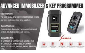 Programmatore chiave e immobilizzatore Launch X431 X-PROG3 funzioni Complete IMMO progettate per il fabbro