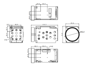 Micro Distance Block <strong>Camera</strong> HDMI <strong>Output</strong> Auto Focusing 5MP 20x Optical Zoom <strong>Camera</strong> Module - Product Image 5