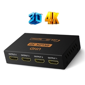 Convertidor divisor compatible con HDMI, 1x4, 1 en 4, Out HD 1,4, amplificador divisor HDCP 4K/1080P, pantalla Dual para HDTV, DVD, PS3, Xbox