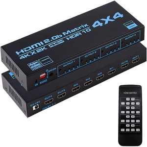 Matriz HDMI2.0b de alta calidad, 4 en 4, matriz HDMI 4x4, matriz HDMI 4K60HZ, HDCP2.3 HD - Product Image 1