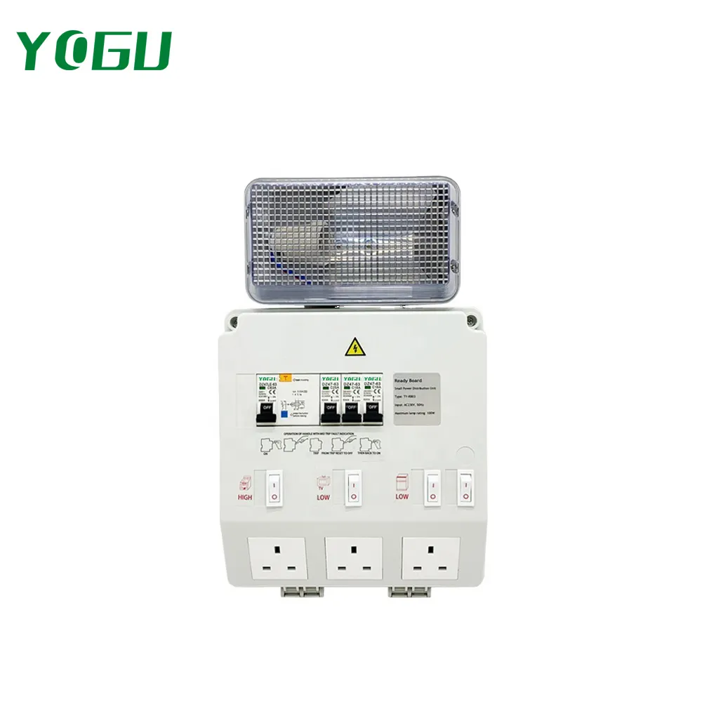Caixa de medição de distribuição de driver LED de alta qualidade YOGU com dois soquetes
