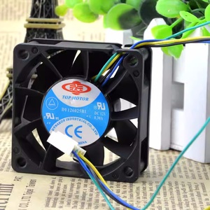Original Axial Flow Fan 6025 6CM 12V0.80A Dual Ball Violence <strong>PWM</strong> Speed <strong>Control</strong> Four Wire Fan Cooling Fan DF126025BU - Product Image 2