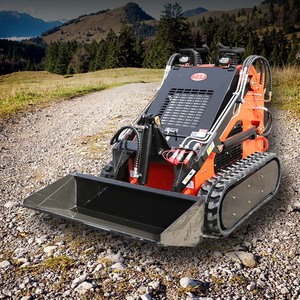 Ücretsiz kargo ucuz fiyat 360 380 dizel güç paletli tekerlek 500kg 400kg Mini Skid loadyükleyiciler ile çoklu ekleri - Product Image 2