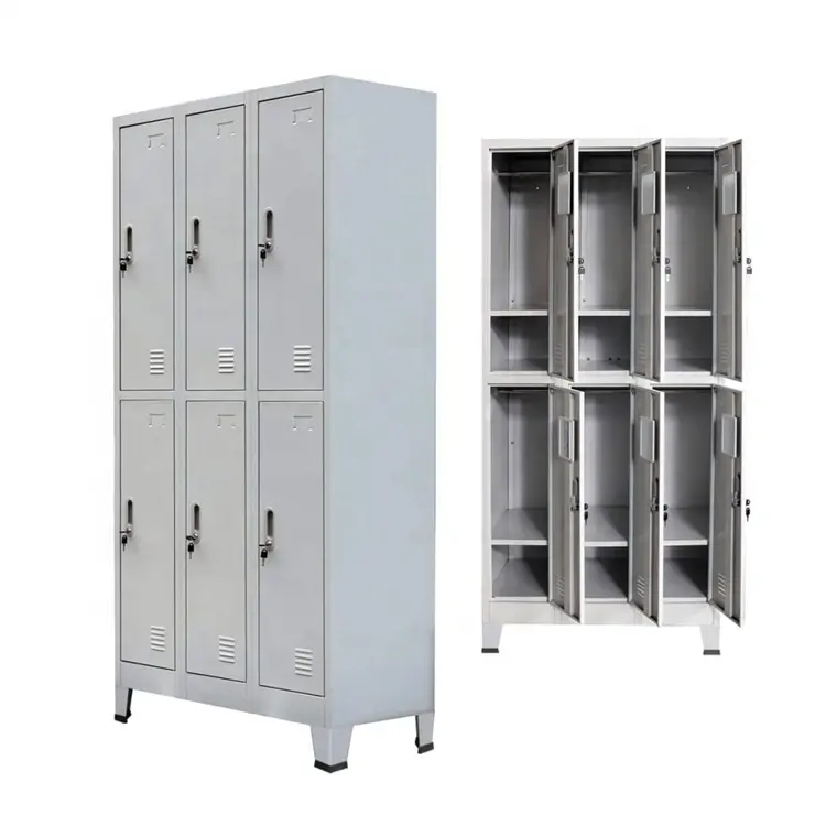 Gym Sport Stalen Almirah Kast Kleedkasten Locker Kantoormedewerker Metalen Locker Opbergkast