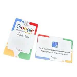 Impresión personalizada Código QR digital Tarjeta de reseñas de Google PVC Smart NFC 213/215/216 Tarjeta de regalo de Google Play - Product Image 1