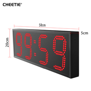 CHEETIE CP027 blu programmabile 4 cifre orologio a intervalli digitale da 6 pollici LED cronometro Wireless Timer Crossfit da parete - Product Image 2