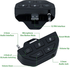 Ses artırıcı ile Xbox One için 3.5mm denetleyici Stereo kulaklık adaptörü için Xbox serisi X/S kulaklık dönüştürücü kulaklık soketi - Product Image 4