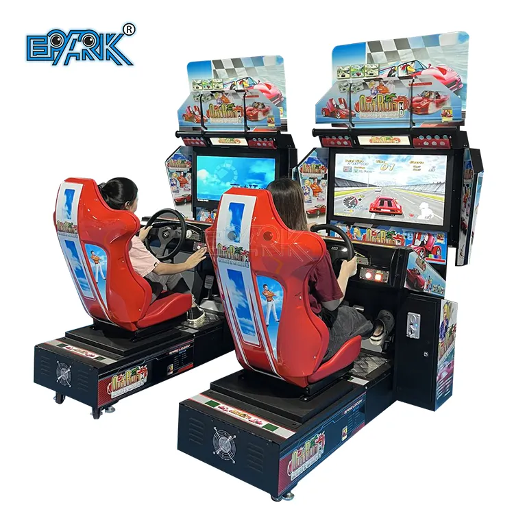 EPARK 동전으로 작동되는 Outrun 32 자동차 경주 게임 기계 시뮬레이터 아케이드 시뮬레이터 운전 게임기 판매