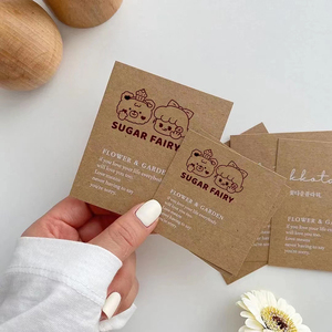 14 Pt Cardstock ไม่เคลือบผิวคราฟท์ที่กำหนดเองขอบคุณบัตรขอบคุณบันทึกแบนขอบคุณการพิมพ์บัตร - Product Image 1
