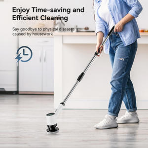 Bàn chải vệ sinh điện tử hiển thị kỹ thuật số 7 trong 1, máy chà xoay, sạc lại, không dây, tiện dụng cho nhà tắm, nhà bếp - Product Image 6