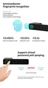 Classical klasik tarzı dijital parmak izi akıllı kapı kilidi Wifi App kontrol kartı şifre anahtar parmak izi dijital güvenlik kilidi - Product Image 5