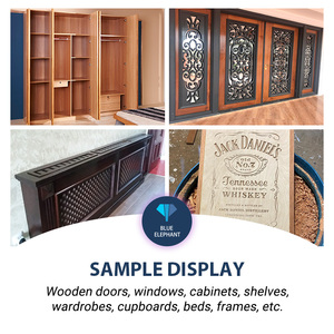 Línea de producción de gabinetes de muebles CNC Blue Elephant con plataforma de carga y descarga automática - Product Image 4