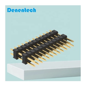 Denentech 2.54mmピンヘッダー二列二重プラスチックストレートピンヘッダーコネクタ2.54mmピンヘッダー - Product Image 4