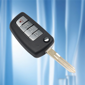 SZMAISHI 3 + 1 düğmeler Flip katlanır uzaktan araba anahtarı niçip 433MHz FCCID KBRASTU15 için niss-bir araç Transponder tuşları - Product Image 5