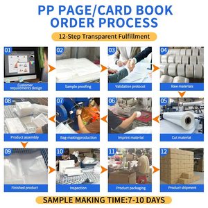 Kích thước Album thẻ A5 với vật liệu PP, trang nạp tiền 4 túi 6 vòng, trang lưu trữ thẻ trò chơi Polaroid trong suốt độ nét cao - Product Image 4