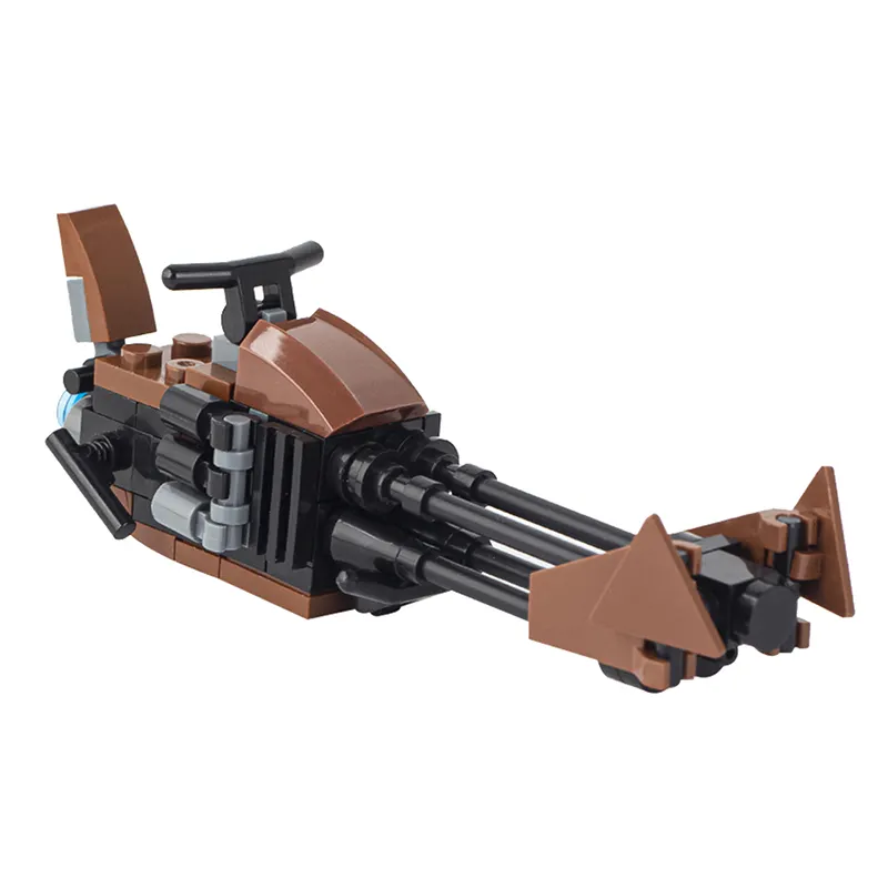 MOC2033 space SWOOP-BIKE anti-gravity motorcycle wars Tusken Commando clone trooper building blocks accessories children toys