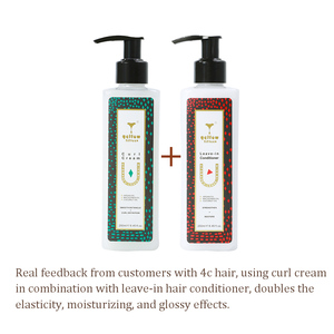 Private Label No Frizzy Curly <strong>Defining</strong> <strong>Leave</strong> in Conditioner Curl Cream for Natural Hair - Product Image 3