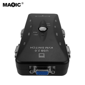 New Arrival 4 Port <strong>KVM</strong> VGA <strong>Switch</strong> Box 1920 X 1440 Standard USB 2.0 4-Port Manual <strong>KVM</strong> <strong>Switch</strong> for Desktop Placement Plug and Play