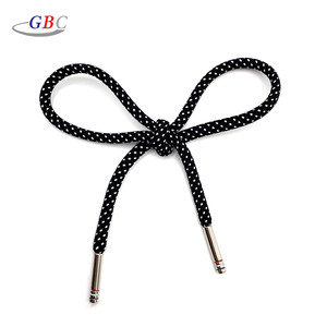 Cordón de poliéster de diseño personalizado con puntas de metal para sudaderas con capucha - Product Image 4