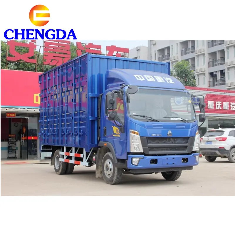 Sinotruk Howo 5 Tấn 10 Tấn Xe Tải Chở Hàng Nhẹ Với Hộp