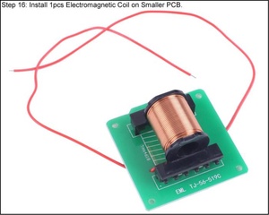 DIY elektronik kiti lehimleme uygulama elektromanyetik fırlatma çekim oyunu Boost dönüştürücü modülü simüle verici kiti - Product Image 6